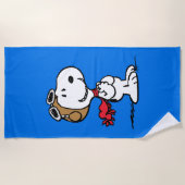pinda's | Snoopy de vliegende luie Strandlaken (Voorkant)