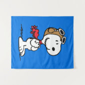 pinda's | Snoopy de vliegende luie Wandkleed (Voorkant (horizontaal))