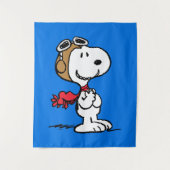 pinda's | Snoopy de vliegende luie Wandkleed (Voorkant)