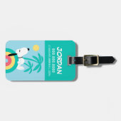 pinda's | Snoopy Deco Dreams Club Paradiso Bagagelabel (Voorkant horizontaal)
