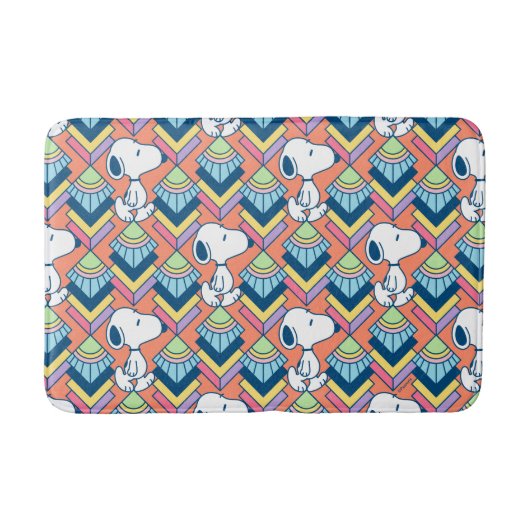 pinda's | Snoopy Deco Dreams Patroon Badmat (Voorkant)