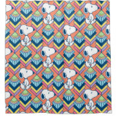 pinda's | Snoopy Deco Dreams Patroon Douchegordijn (Voorkant)