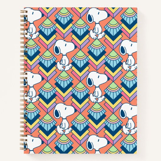 pinda's | Snoopy Deco Dreams Patroon Notitieboek (Voorkant)