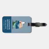 pinda's | Snoopy Dog House Sunrise Bagagelabel (Achterkant horizontaal)