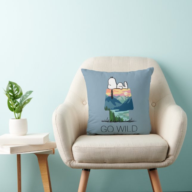 pinda's | Snoopy Dog House Sunrise Kussen (Stoel)