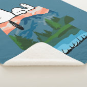 pinda's | Snoopy Dog Sunset Uitzicht Sherpa Deken (3/4)