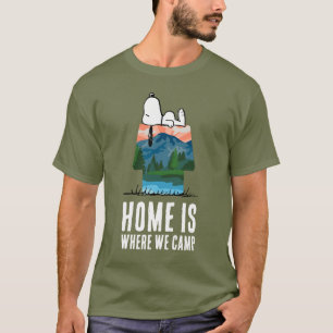 pinda's Snoopy Dog Sunset Uitzicht T-shirt