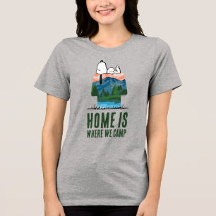 pinda's Snoopy Dog Sunset Uitzicht Tri-Blend Shirt