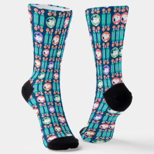Pinda's Snoopy Donkerblauwe Deco Dromen Patroon Sokken