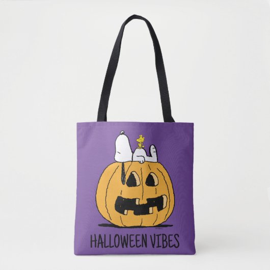 pinda's | Snoopy en Woodstock Jack-O-Lantern Draagtas (Voorkant)