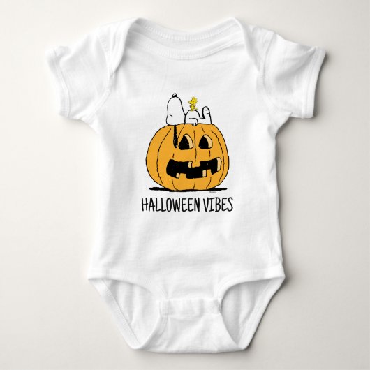 pinda's | Snoopy en Woodstock Jack-O-Lantern Romper (Voorkant)