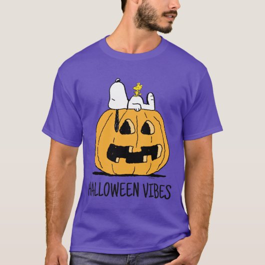 pinda's | Snoopy en Woodstock Jack-O-Lantern T-shirt (Voorkant)