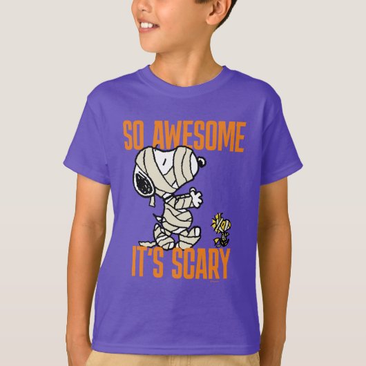 pinda's | Snoopy en Woodstock Mummies T-shirt (Voorkant)