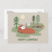 pinda's | Snoopy- en Woodstock Slappers Briefkaart (Voorkant / Achterkant)