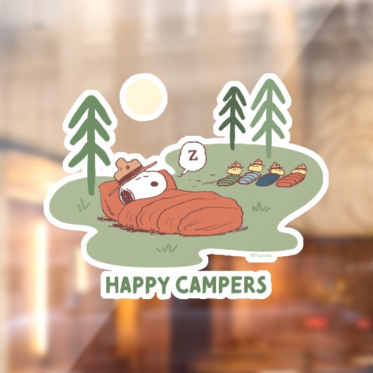 pinda's | Snoopy- en Woodstock Slappers Raamsticker (Vel 2)