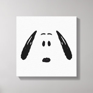pinda's Snoopy Face Canvas Afdruk