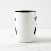 pinda's | Snoopy Face | Jouw namen toevoegen Mok (Midden)