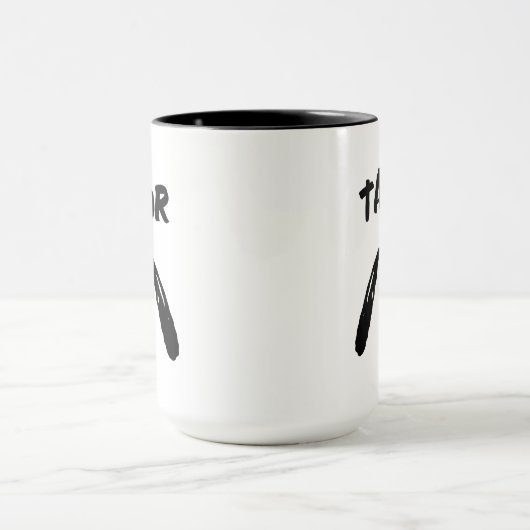pinda's | Snoopy Face | Jouw namen toevoegen Mok (Midden)