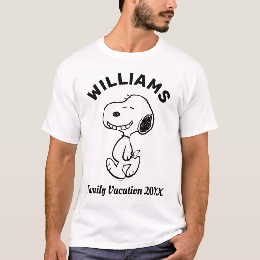 pinda's | Snoopy Family Vacking T-shirt (Voorkant)