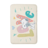 pinda's | Snoopy Flower Love Badmat (Voorkant Verticaal)