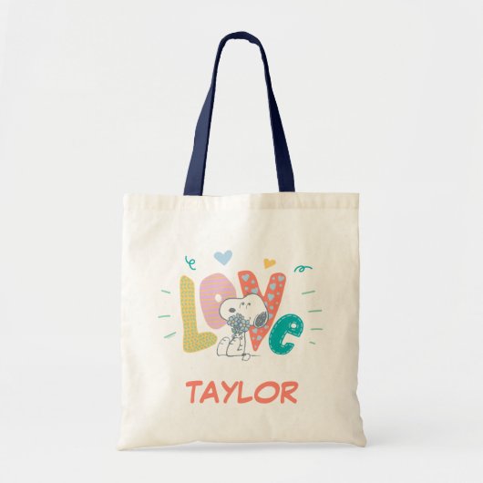 pinda's | Snoopy Flower Love Tote Bag (Voorkant)
