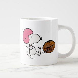 pinda's   Snoopy Football Kicker Extra Grote Beker