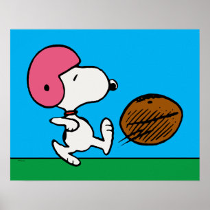 pinda's Snoopy Football Kicker Poster