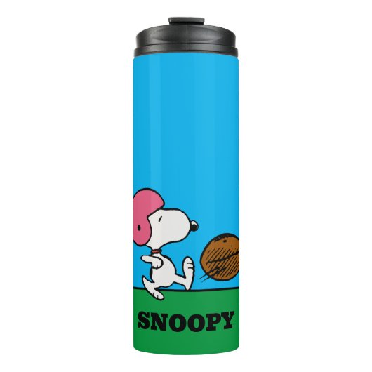 pinda's | Snoopy Football Kicker Thermosbeker (Voorkant)