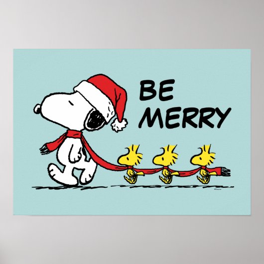pinda's | Snoopy & Friends Winter Scarf Poster (Voorkant)