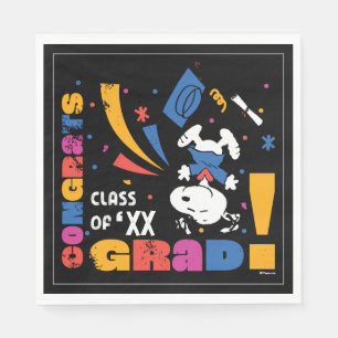 Pinda's Snoopy Gefeliciteerd Geslaagd Afstuderen C Servet