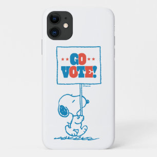 pinda's   Snoopy - Go Vote Sign. iPhone 11 Hoesje