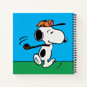 pinda's | Snoopy Golf Swing Notitieboek (Achterkant)