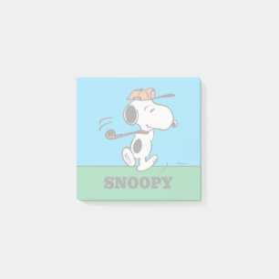 pinda's Snoopy Golf Swing Post-it® Notes
