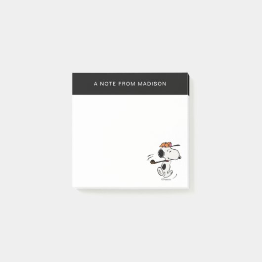 pinda's | Snoopy Golf Swing Post-it® Notes (Voorkant)