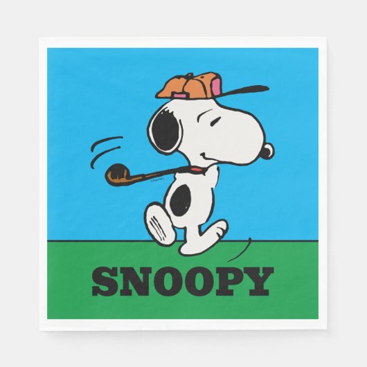 pinda's | Snoopy Golf Swing Servet (Voorkant)