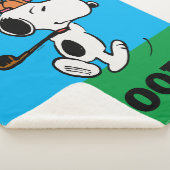pinda's | Snoopy Golf Swing Sherpa Deken (3/4)