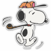 pinda's | Snoopy Golf Swing Sticker (Voorkant)