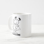 pinda's | Snoopy Greatest Teacher Personalized Koffiemok (Voorkant links)