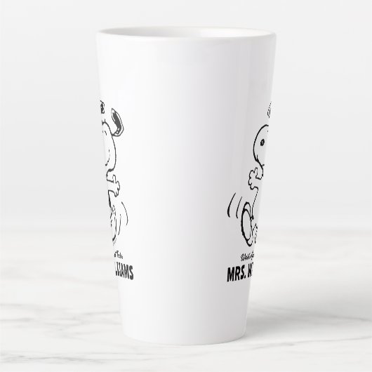 pinda's | Snoopy Greatest Teacher Personalized Latte Mok (Voorkant)
