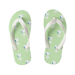 pinda's Snoopy Green Deco Dreams Patroon Kinder Teenslippers