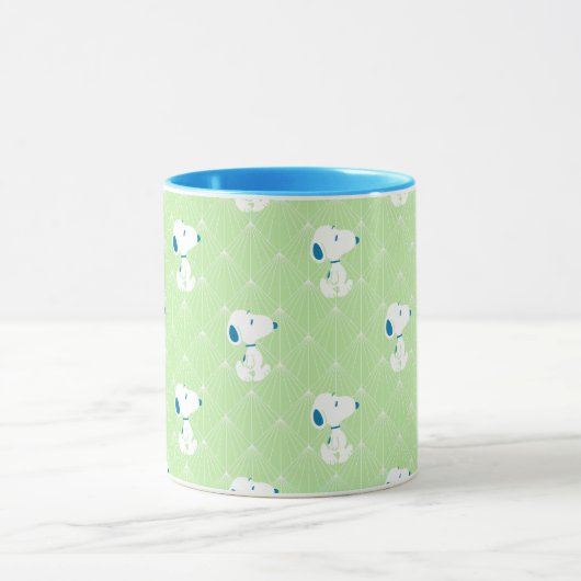 pinda's | Snoopy Green Deco Dreams Patroon Mok (Midden)