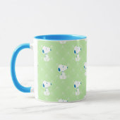 pinda's | Snoopy Green Deco Dreams Patroon Mok (Links)