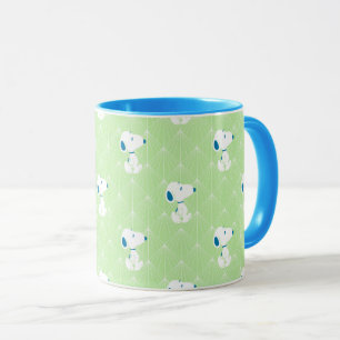 pinda's   Snoopy Green Deco Dreams Patroon Mok