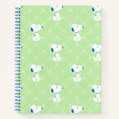 pinda's | Snoopy Green Deco Dreams Patroon Notitieboek (Voorkant)