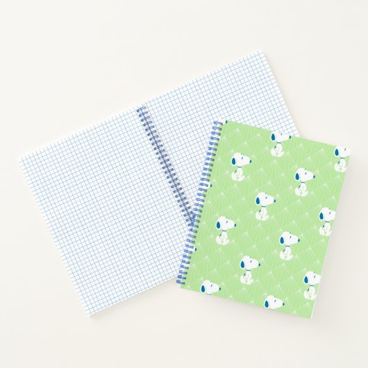 pinda's | Snoopy Green Deco Dreams Patroon Notitieboek (Binnen)