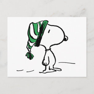 pinda's   Snoopy Green Snow Pet Briefkaart