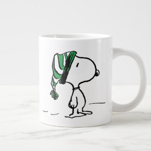 pinda's   Snoopy Green Snow Pet Extra Grote Beker