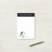 pinda's | Snoopy Green Snow Pet Post-it® Notes (Op bureau)
