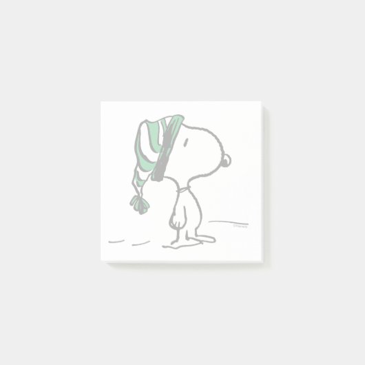 pinda's | Snoopy Green Snow Pet Post-it® Notes (Voorkant)