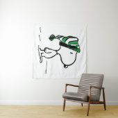 pinda's | Snoopy Green Snow Pet Wandkleed (In Situ (horizontaal))